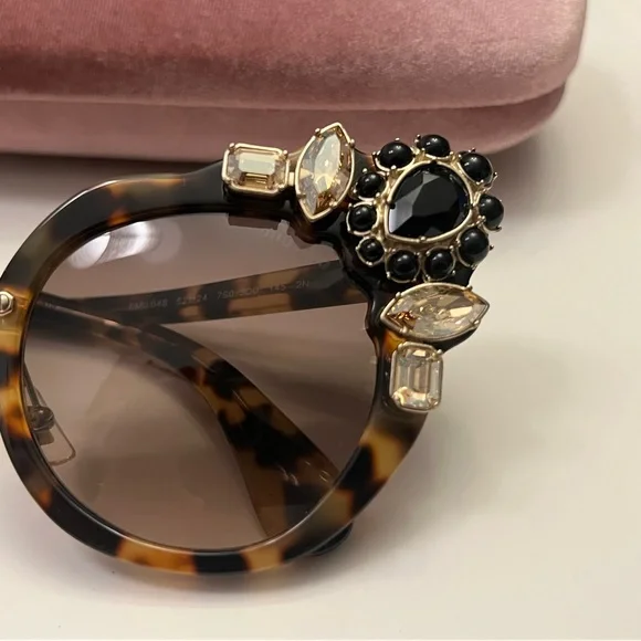 MIU MIU RUNWAY EYEWEAR | Crystal Jewel Embellished 🇮🇹 - Picture 2 of 6
